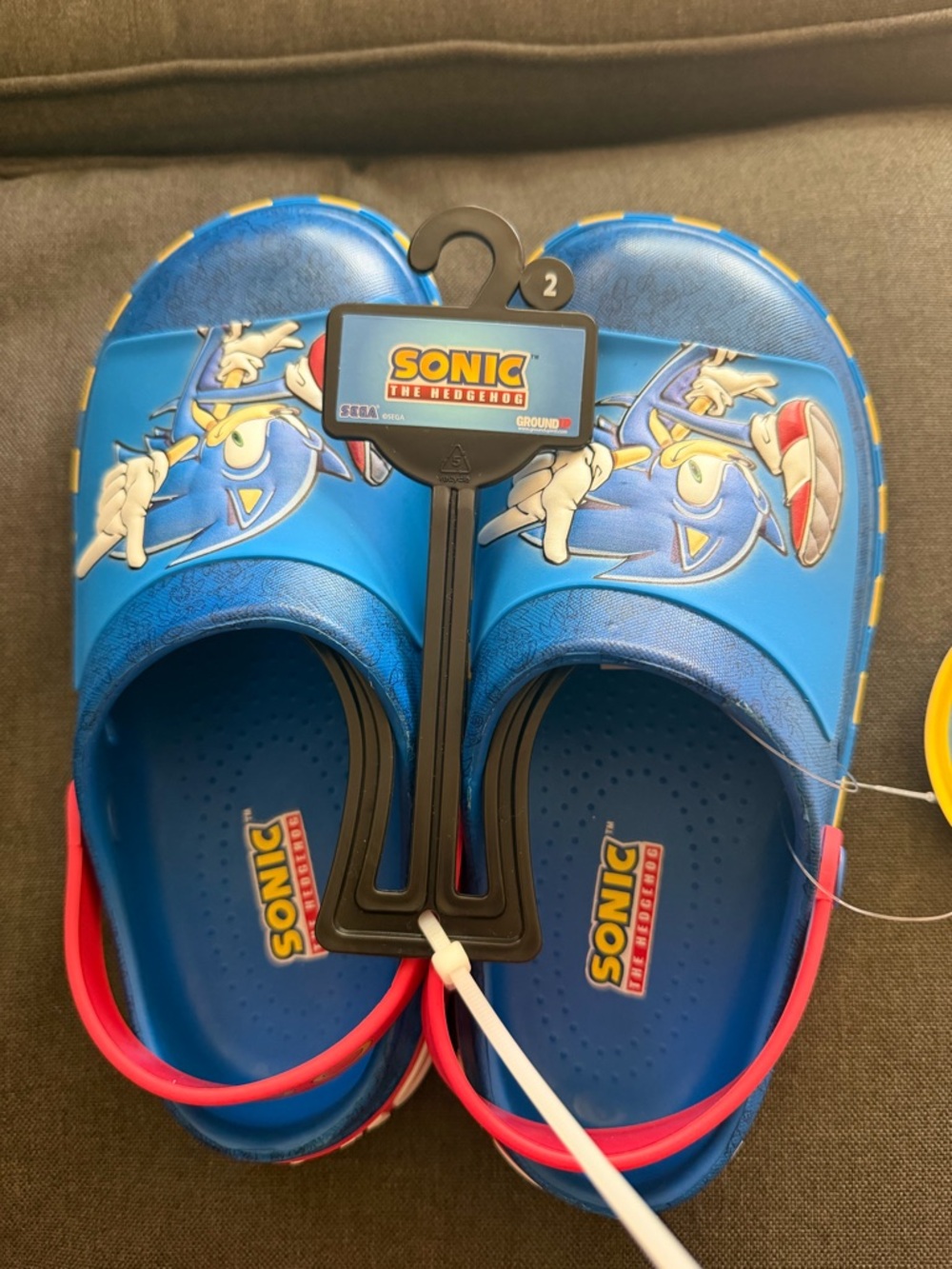 Sonic the Hedgehog Blue Kids Clogs- size 2